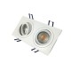 Rectangular Down Light Adjustable 2 x GU10 Lamp