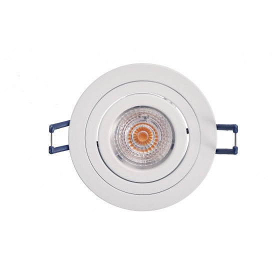 GU10 Fire Rated White Adjustable Rotational Down Light