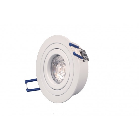 GU10 Fire Rated White Adjustable Rotational Down Light